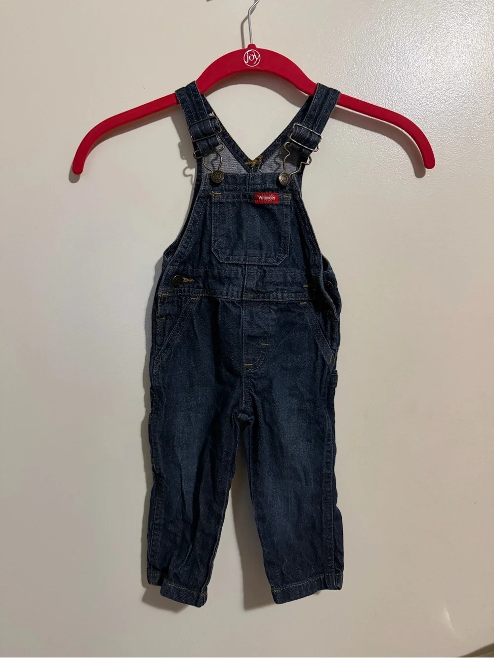 Wrangler Dark Blue Denim Kids Overalls